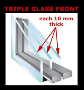 Triple Glass Front