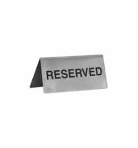 Reserved "A" Frame Table Sign